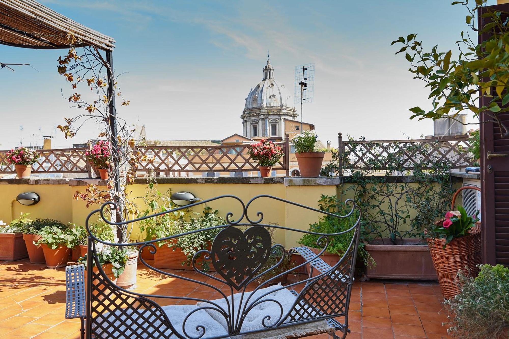 Trasteverehome - Attic Terrace Center Of Rome Baroque Exteriör bild